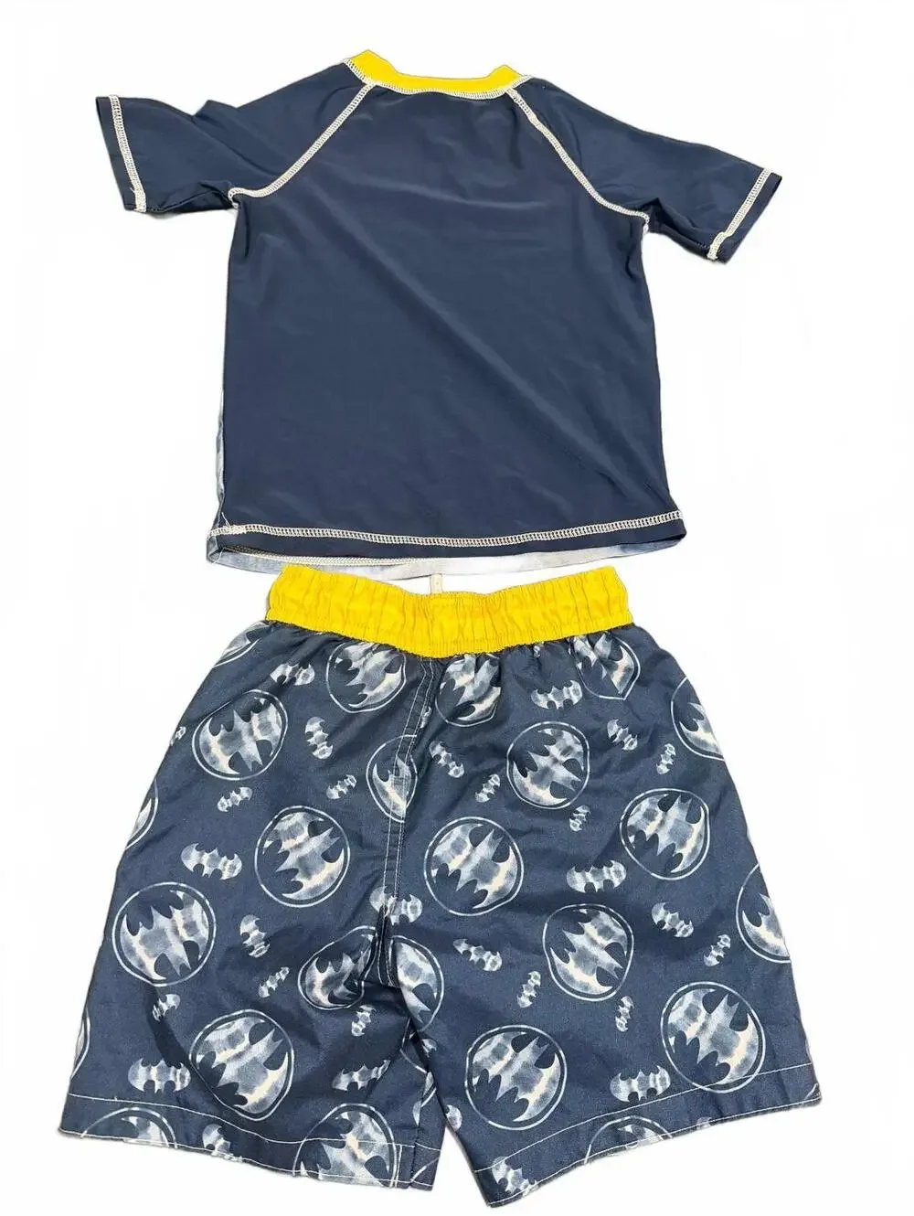 Batman Boys 4T Swim Set Rash Guard and Swim Shorts